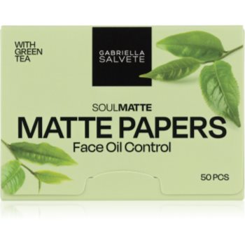 Gabriella Salvete SoulMatte Green Tea foițe cu efect matifiant cu ceai verde - imagine 2